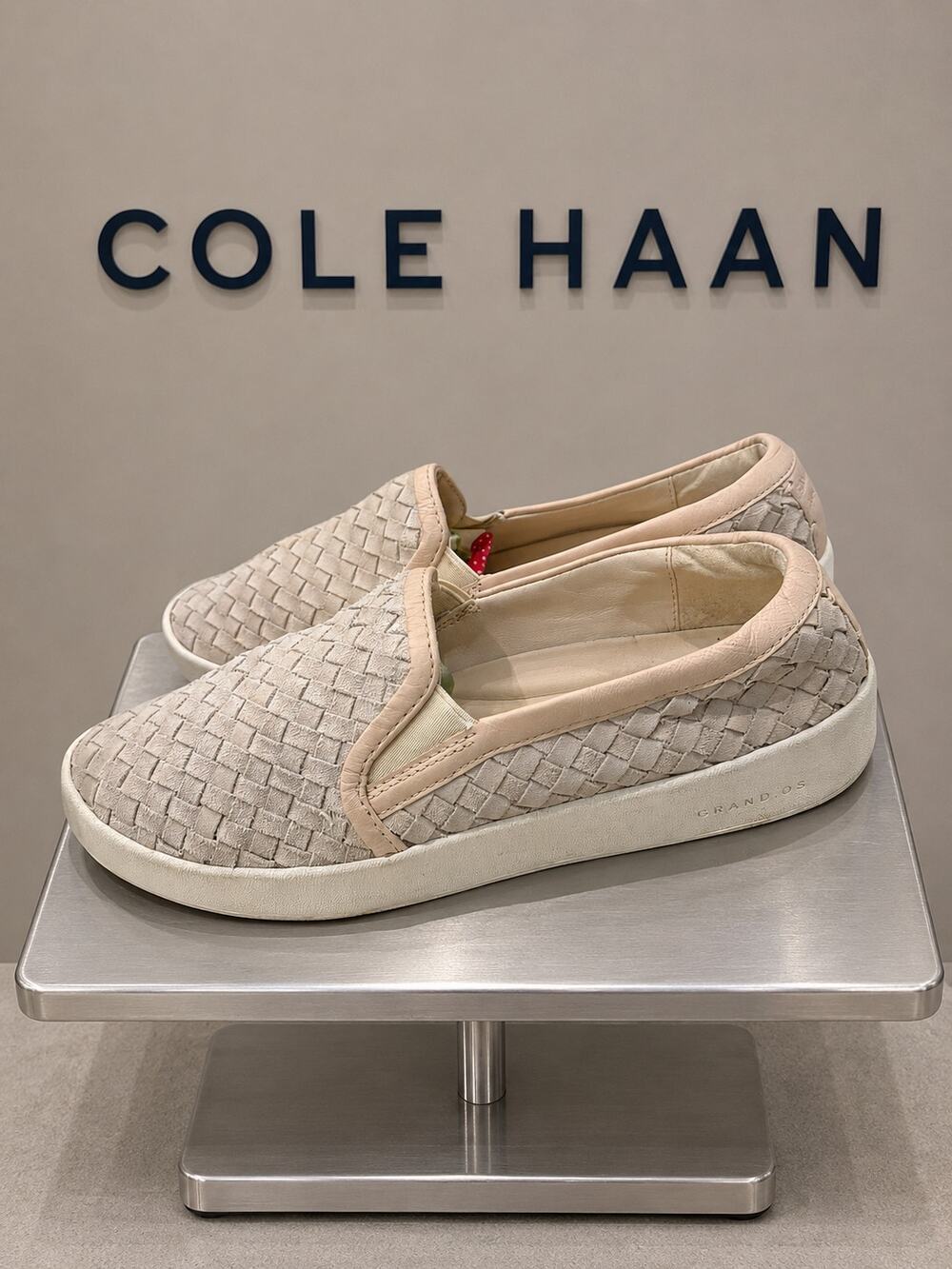Cole Haan GrandPro Spectator Woven Suede Slip On Sneakers W11025 8.5B